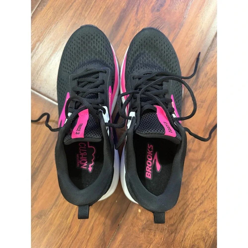 Brooks Trace 3 Women's Size 9 Black Pink Running Shoes Sneakers Cushion